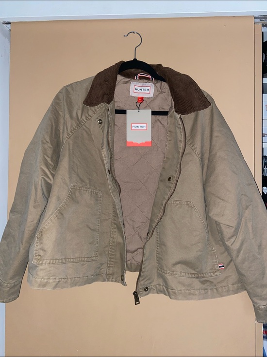 Hunter Jackets & Blazers - Hunter Tan Field Jacket with Brown Corduroy Collar